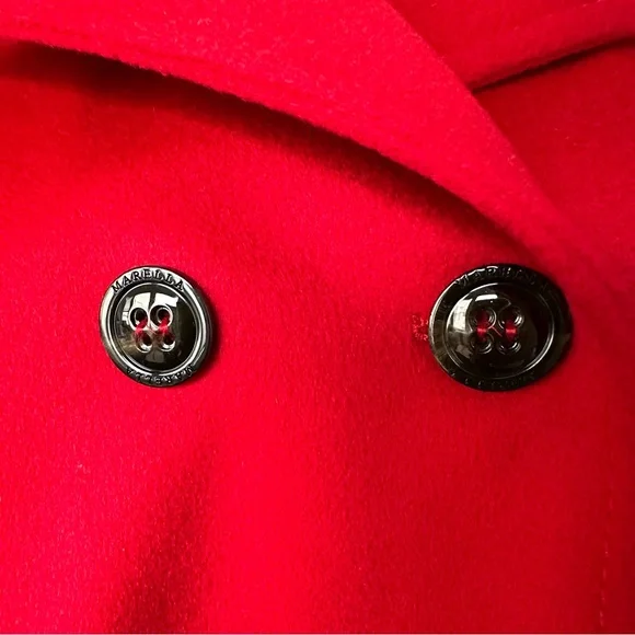 Marella Red Peacoat - Picture 6 of 7